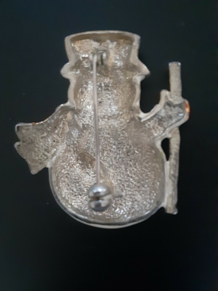 Snowman pin with USA hat