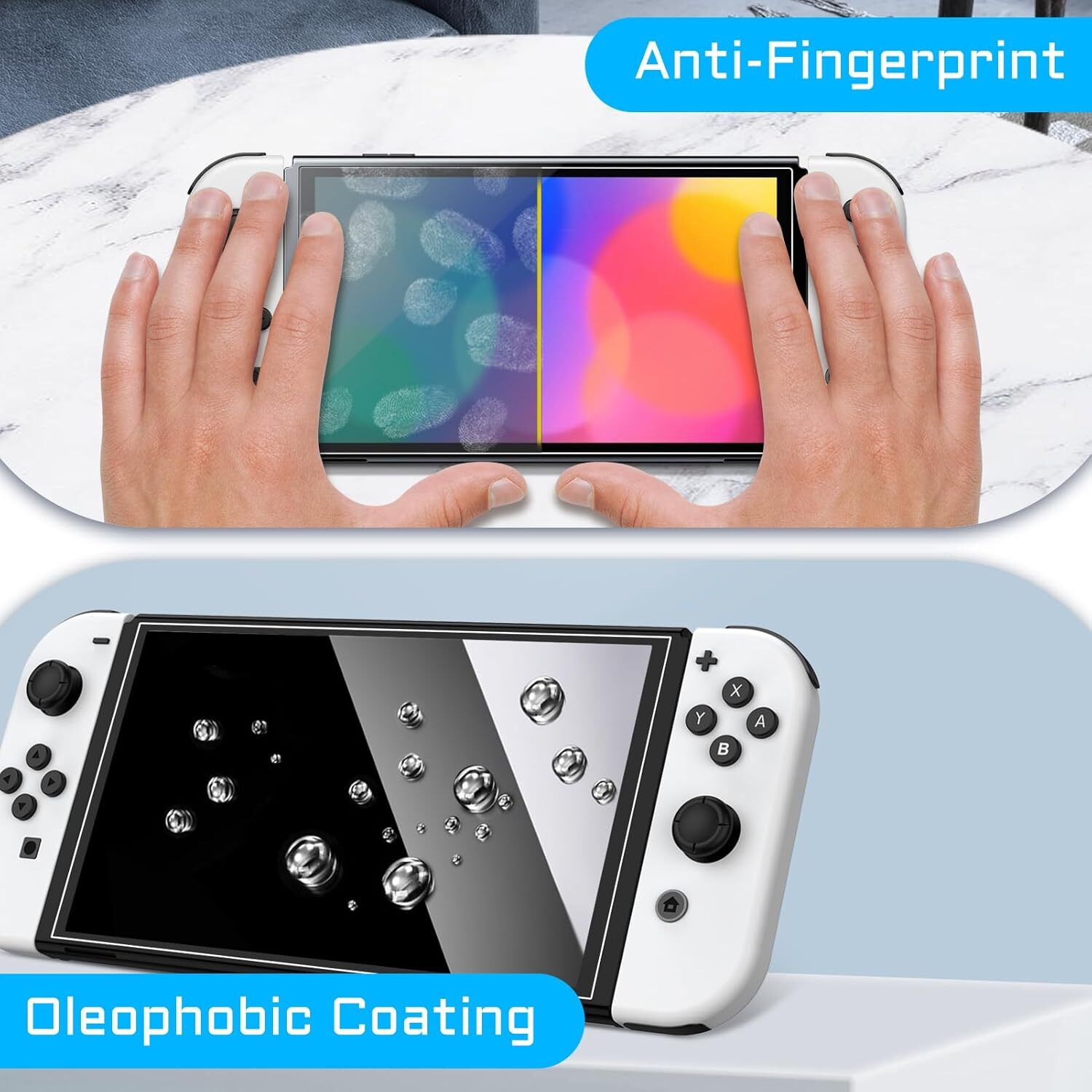 (2 Pack) Screen Protector for Nintendo Switch OLED Model 2021 (NOT Switch 2017)