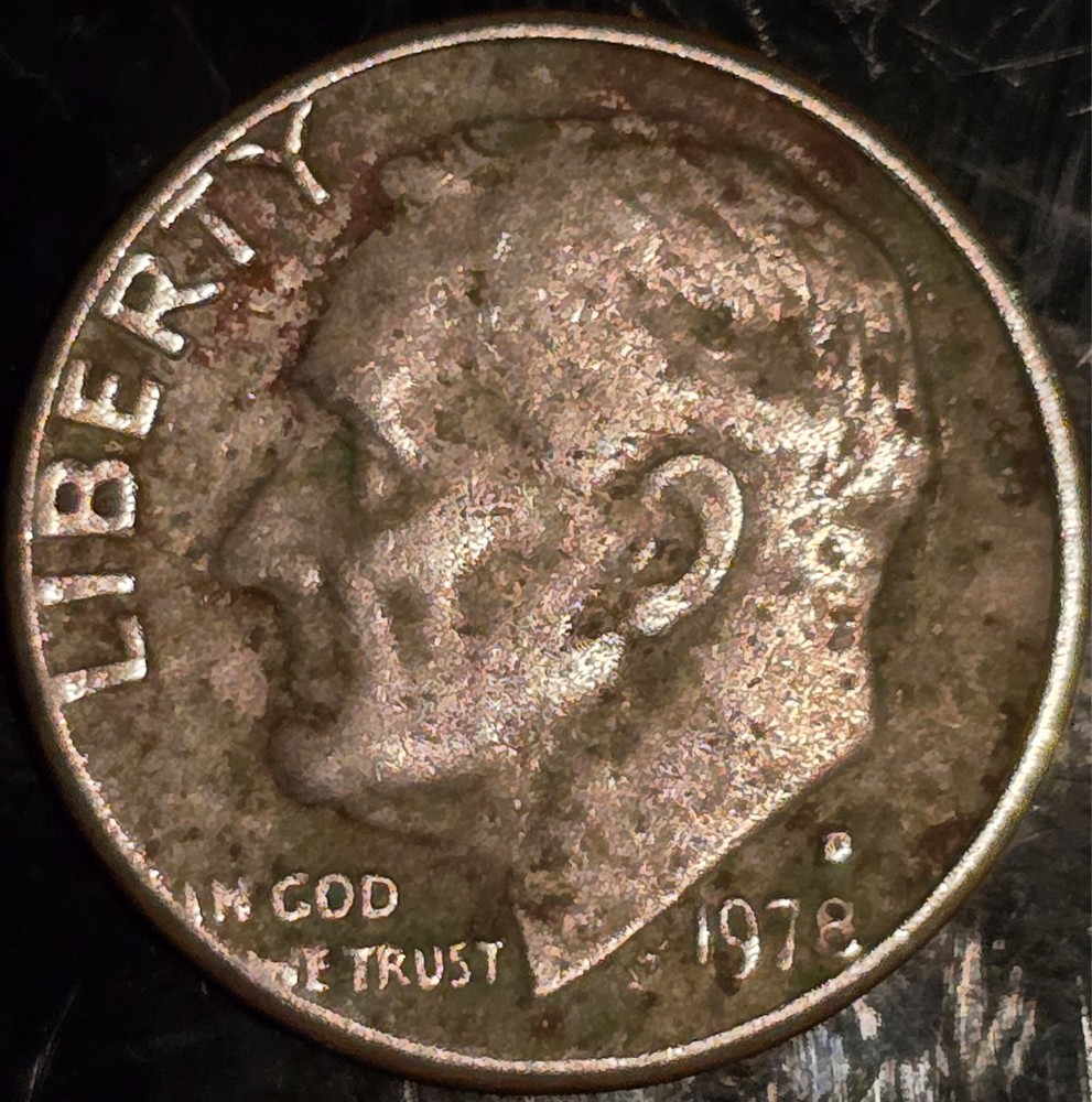 1978 Dime No Mint Mark/ ERROR WE