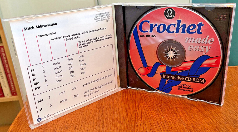 Coats & Clark Crochet Made Easy (CD-Rom, 2002)
