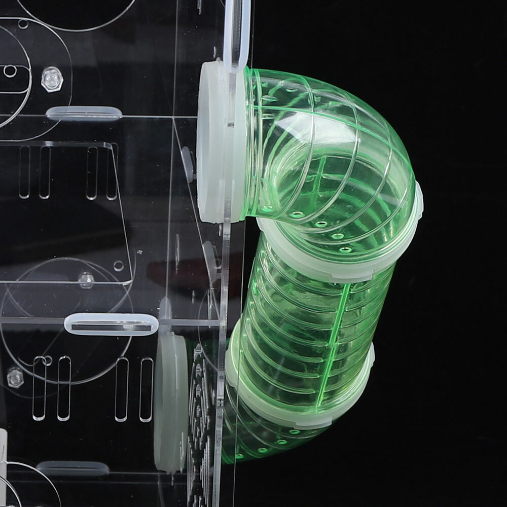 Acrylic 2 Tier Hamster Cage Habitat Clear Rodent Gerbil Mouse Mice Rat House usa