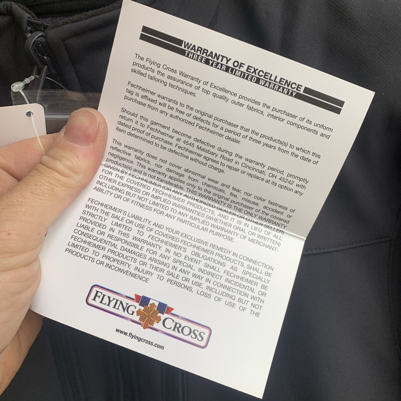 New Flying Cross Softshell Layertech Jacket 54100A, Sm/ Reg, Color: 86/LAPD Navy