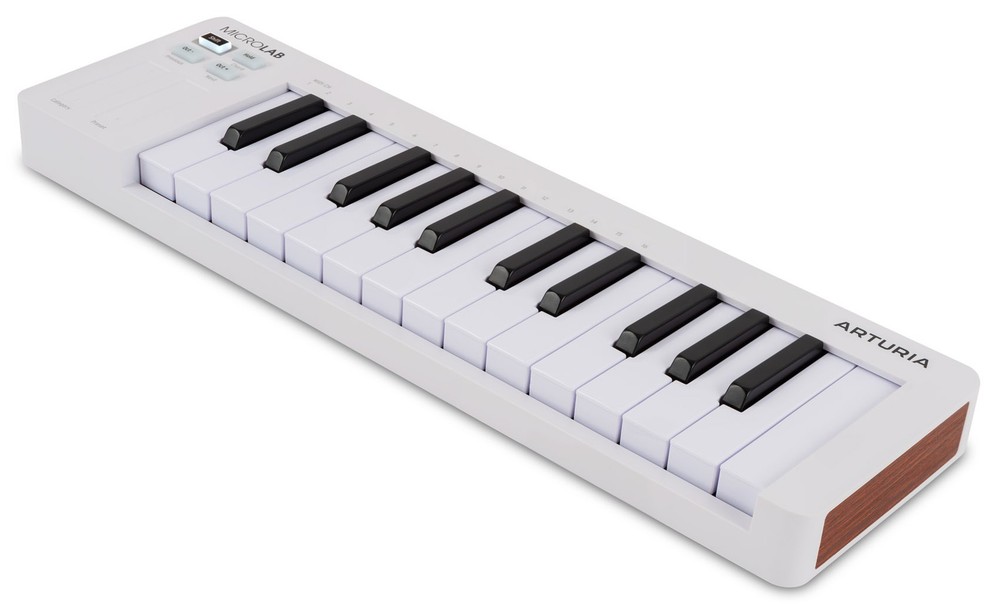 Arturia MICROLAB MK3 White 25-Key MIDI USB Keyboard Controller+Backpack