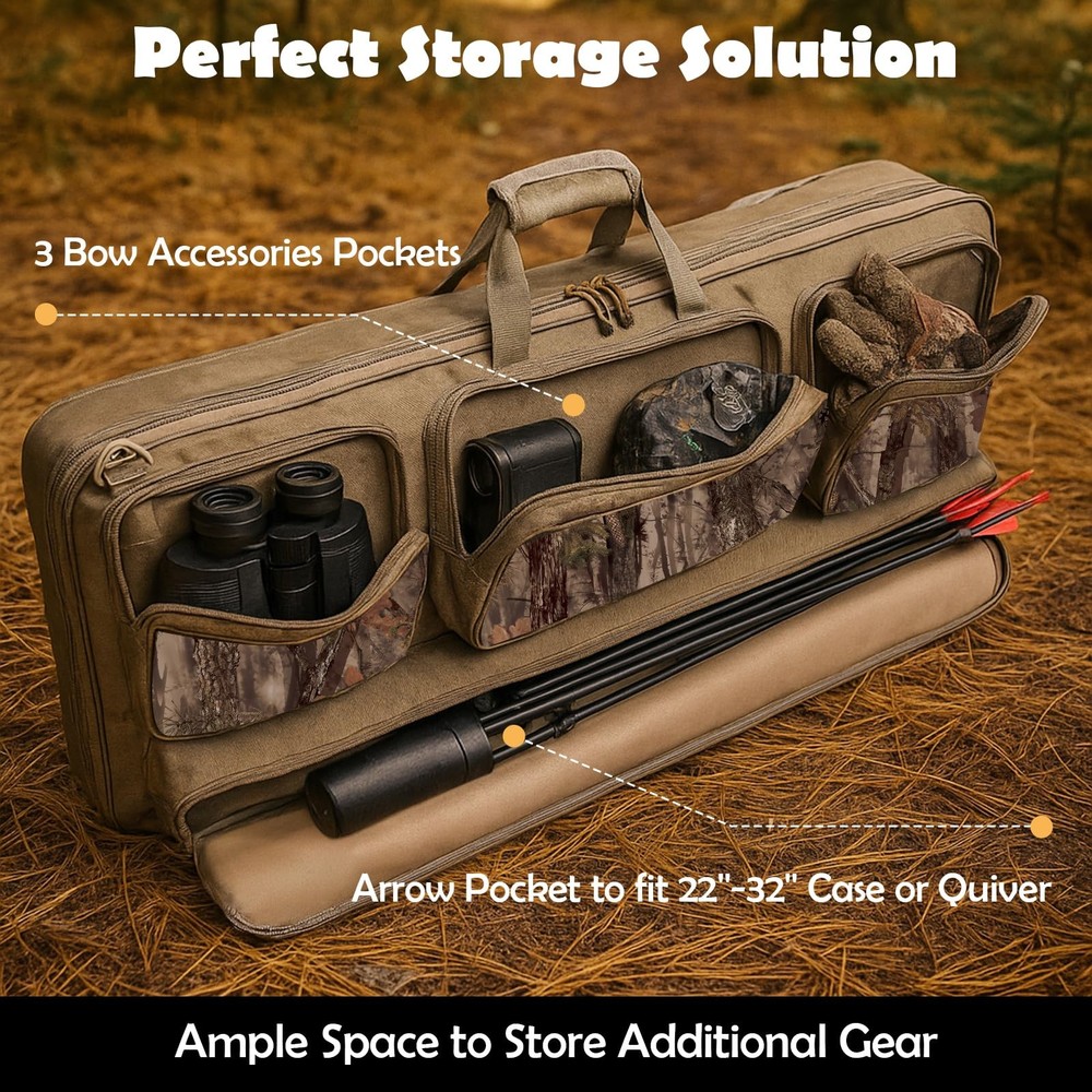 VIEW Bow Case - Protects Your Compound Bow - Features Large Compartment, Soft Pa