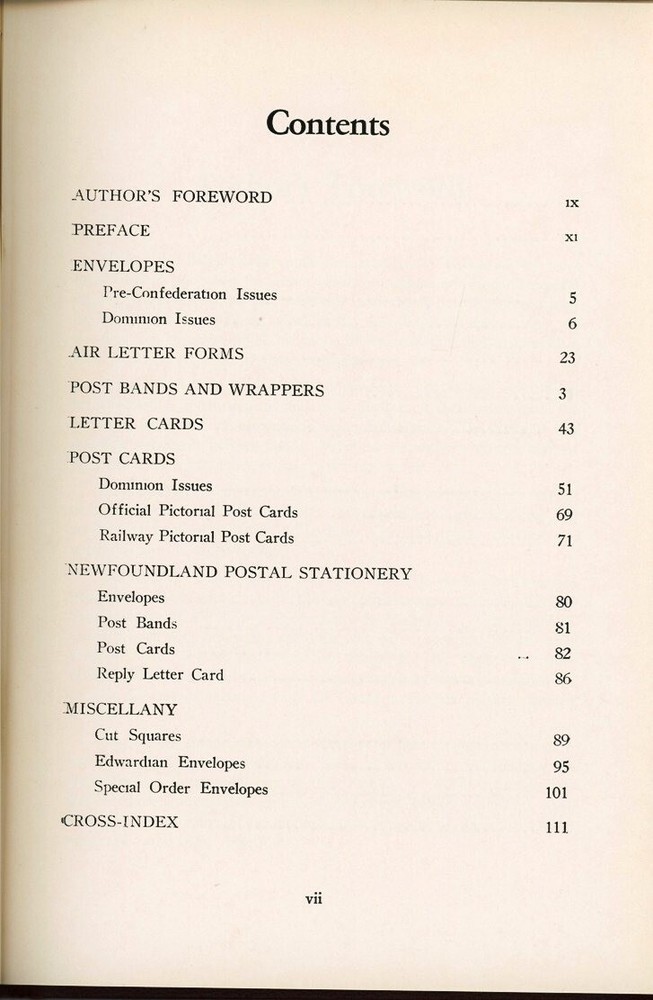 The Postal Stationery of Canada by Nelson Bond, Hardcover