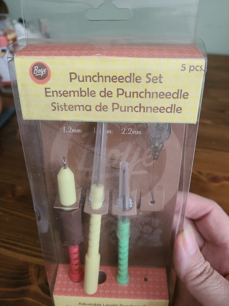 New 3 Piece Adjustable Length Punch Needle Set