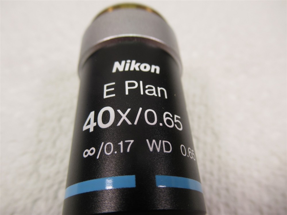 Nikon Eclipse E Plan 40x Microscope Objective Lens WD 0.65 Excellent Shape