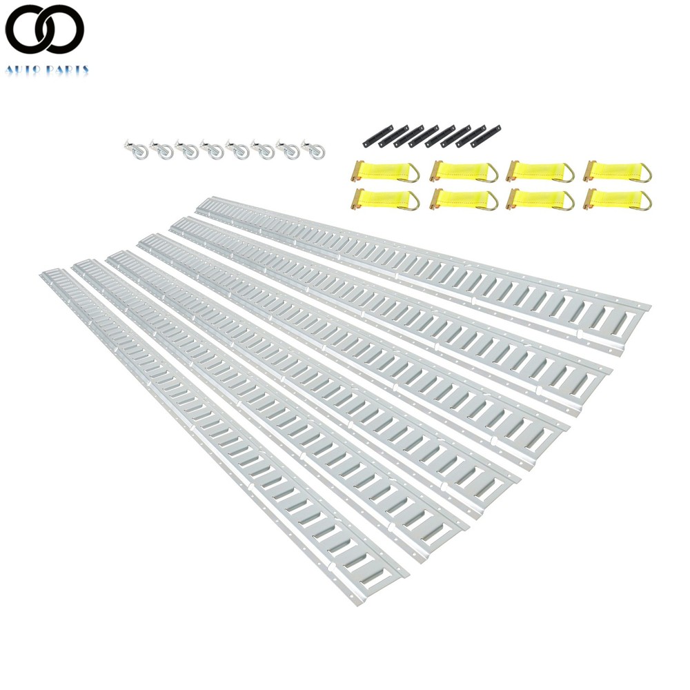For Trucks Durable 30 Pack 8' E Track Tie Down Rail Kit Horizontal Galvanized