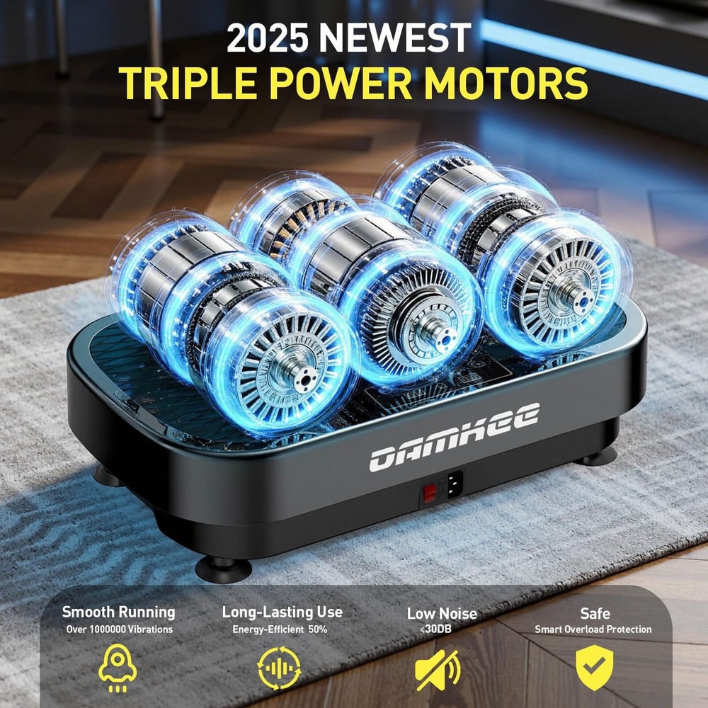 Vibrating Board Exercise Machine, Vibrating Platform for Lymphatic Drainage, ...