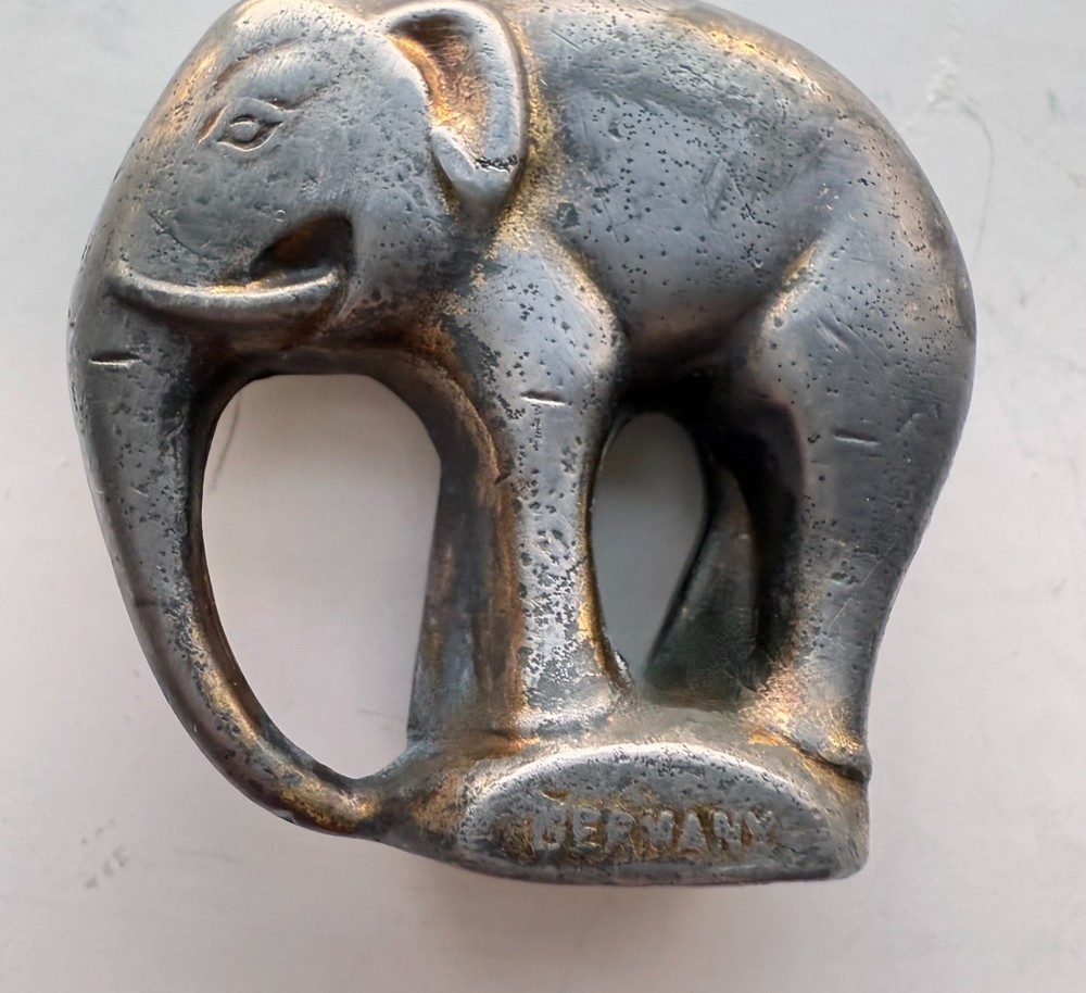 MINIATURE GERMAN BRONZE ELEPHANT