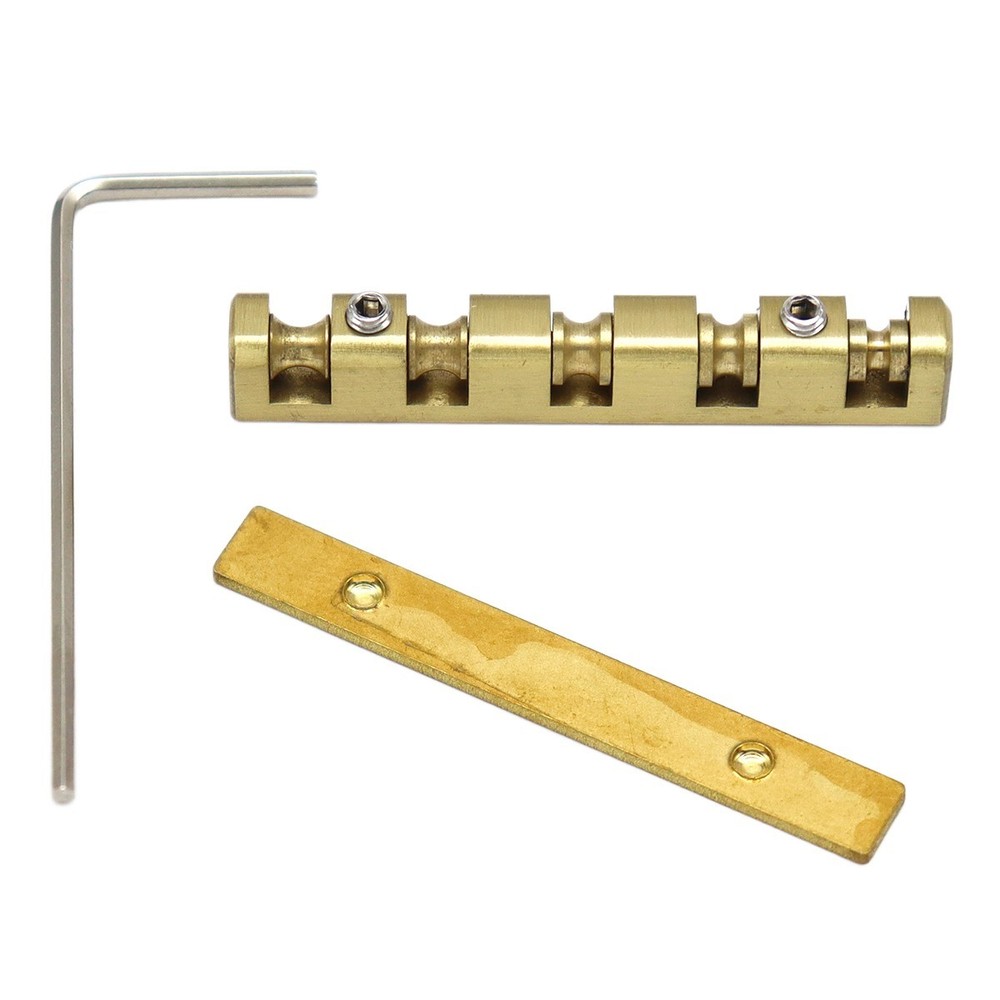 5 String Roller Bass Nut 45mm Split Regulation Adjustable Height Brass Nut