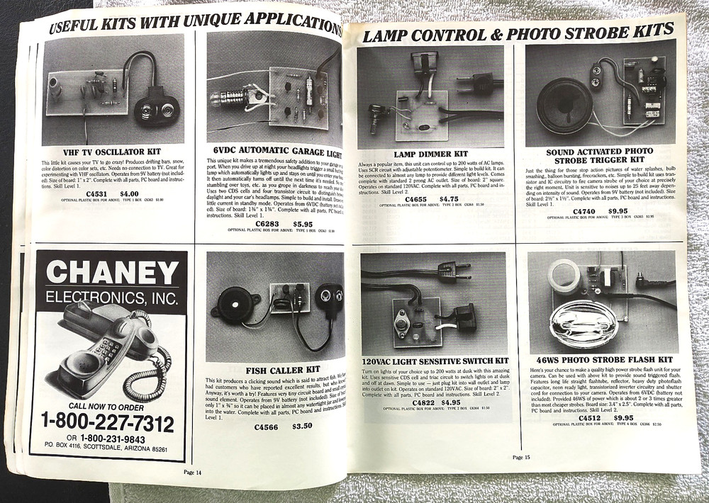 1986 Chaney Electronics Catalog DIY Kits Vintage Maker Electronics Catalog 31