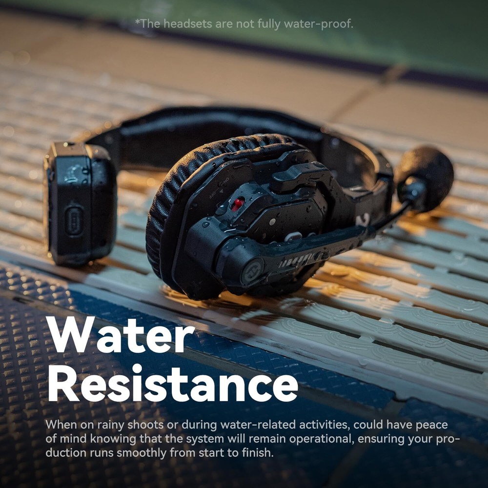 Hollyland Solidcom SE-4S 1100ft Full-Duplex Wireless Intercom Headset System