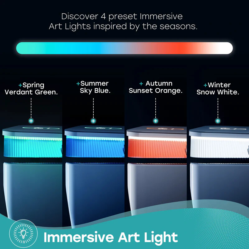 HOROW T38P Smart Toilet with bidet Flush Tank ADA Auto Open Lid 12'' Rough In