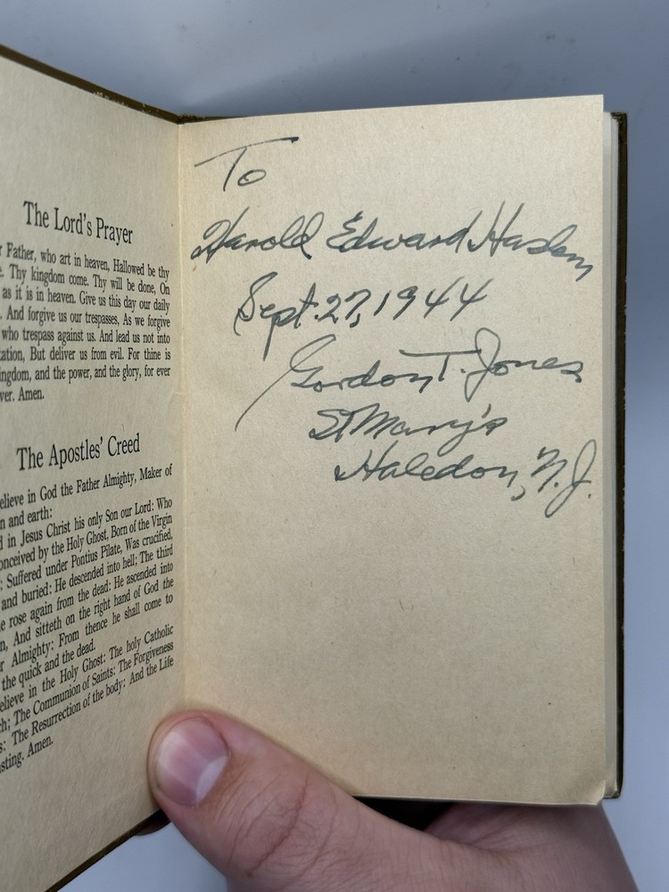 WWII Prayer Book & Pay Record US Army