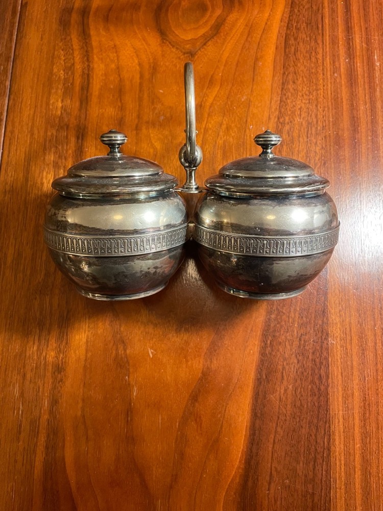 TIFFANY CO Silver Soldered Pots 7469 DOUBLE