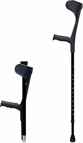 AngleMAX Mobility Green Folding Forearm Crutch, Adjustable Lightweight Aluminum