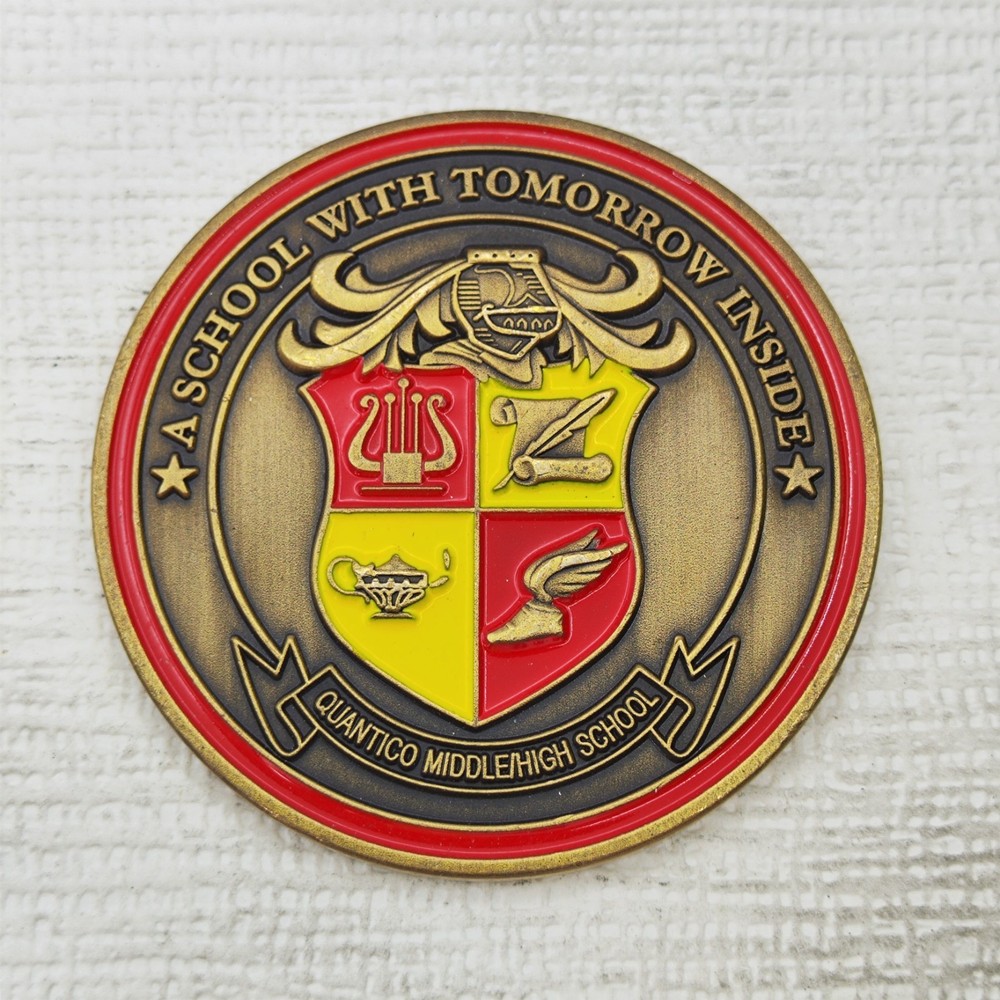 Quantico Middle /High School Challenge Coin #