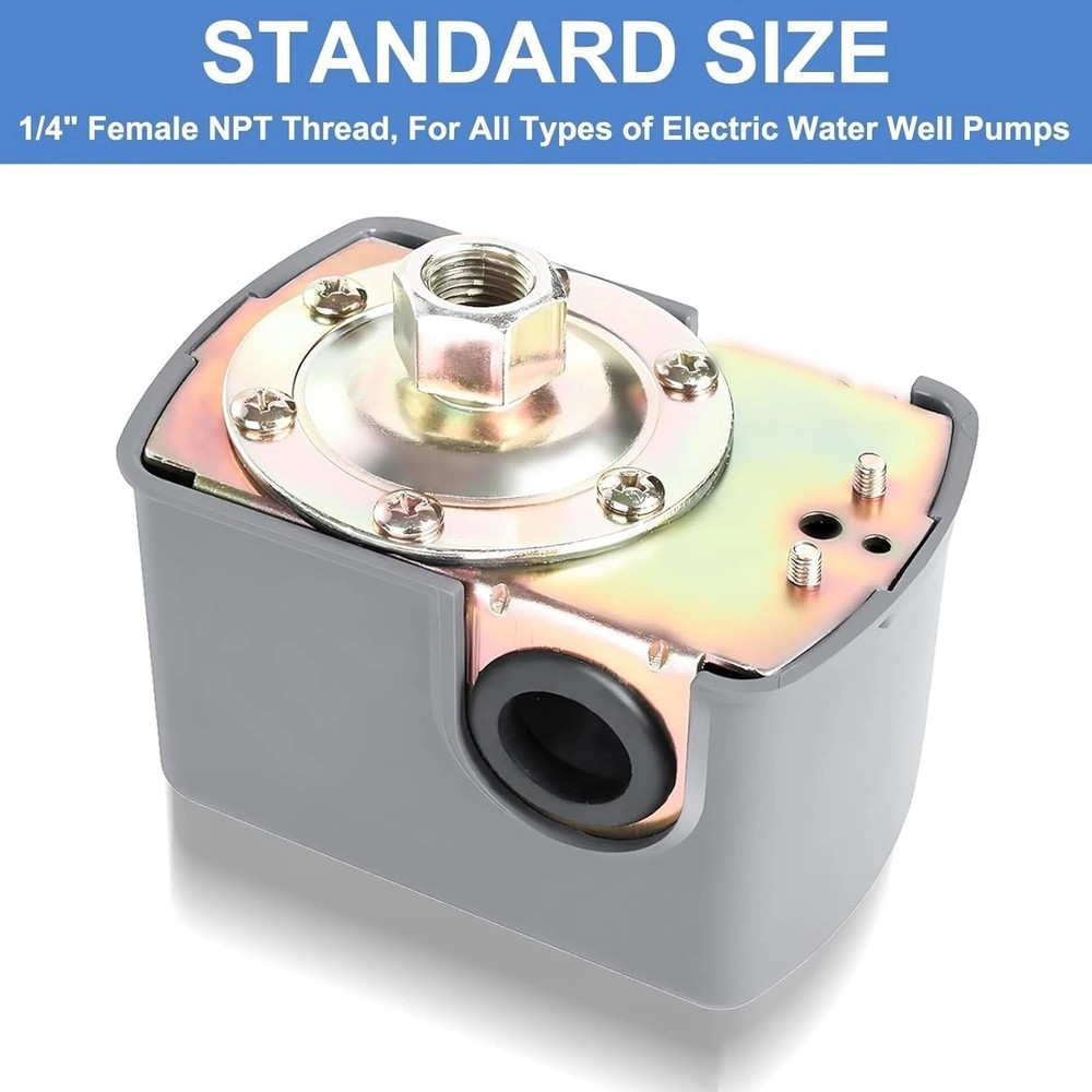 Automatic 40-60 PSI Pressure Switch for Well Pump – Easy Installation & Durable