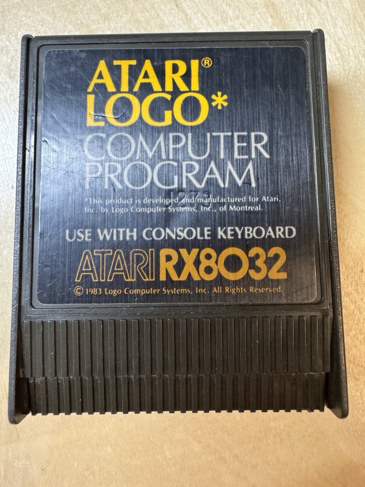 Atari Logo Computer Program RX8032 CIB - Cleaned & Tested
