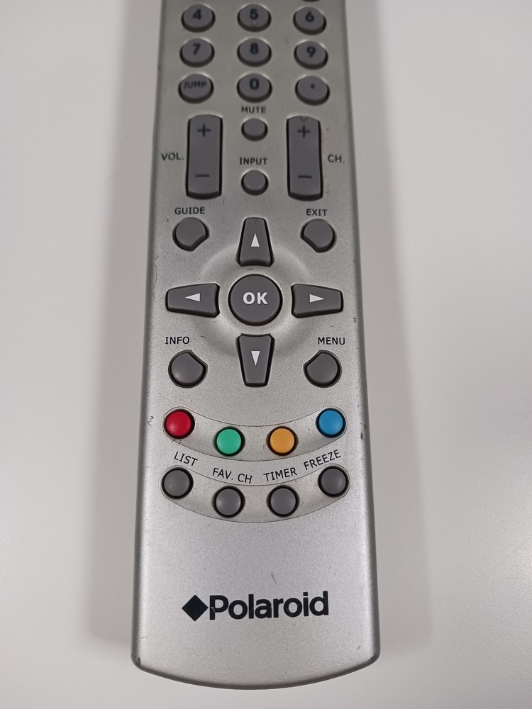 POLAROID P4084-4 TV Remote Control OEM Original Silver - Tested Works
