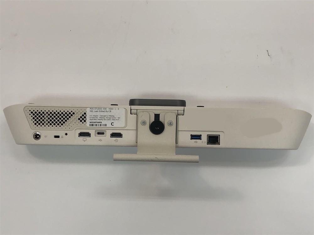 Poly X30 Control Bar 2201-87549-001 w/ Bracket & TC8 Touch Panel *Missing Mesh*