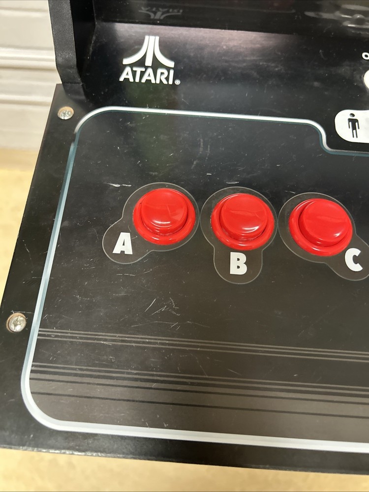 Arcade1Up Atari Deluxe 12-In-1 Arcade Machine w/ Riser Asteroids Centipede WORKS