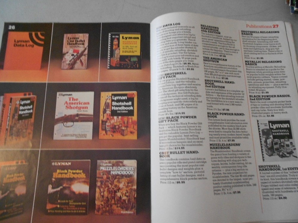 Lyman Reloading Catalog 1979 Metallic Sights