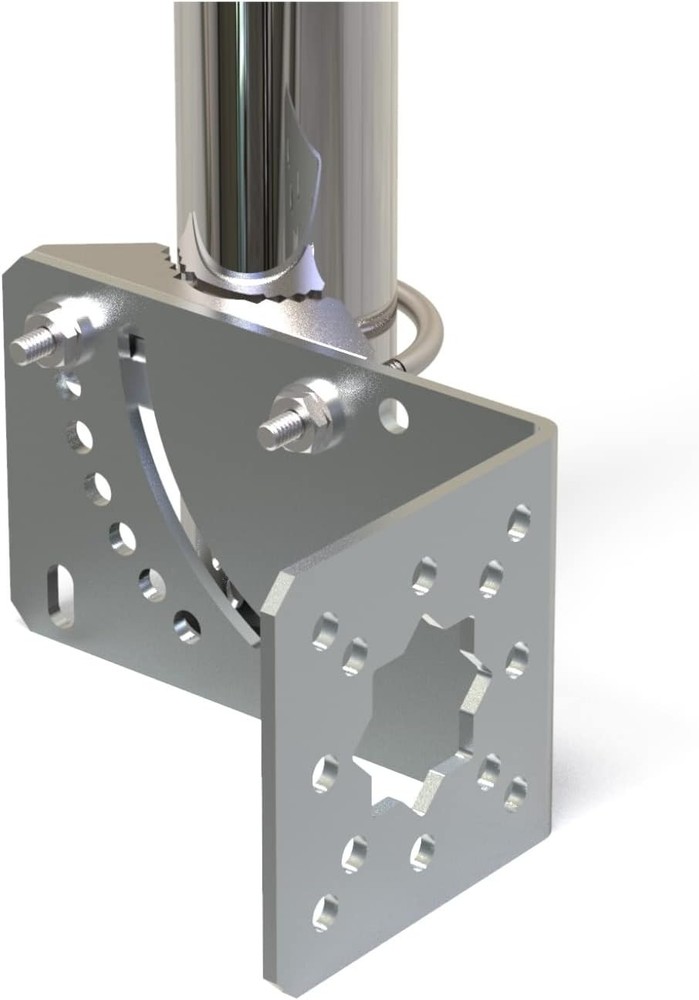 Compact Wall-Mounted Bracket for Starlink Antenna with Adjustable Angle Features