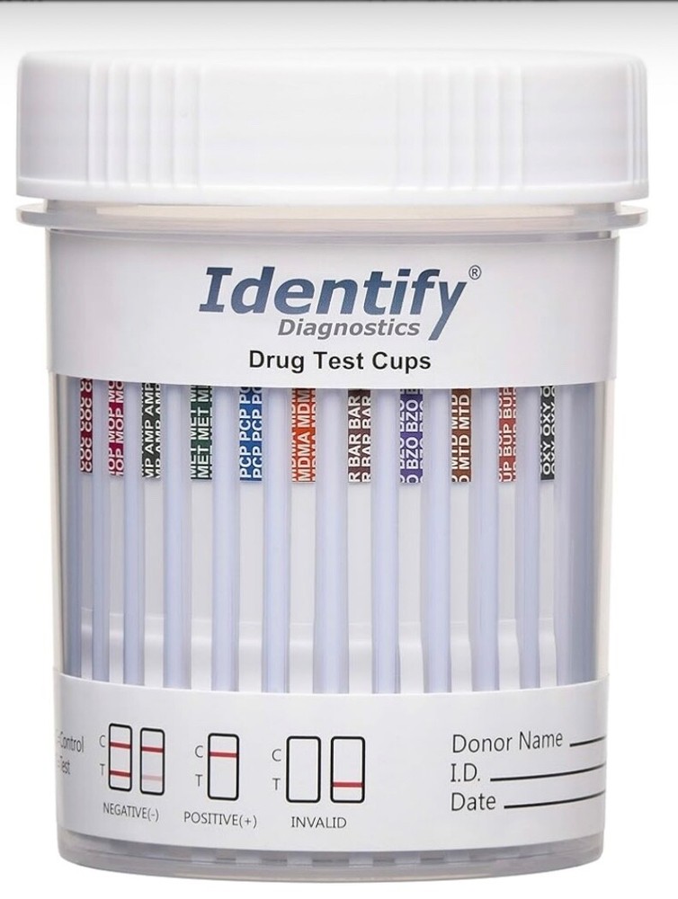 Identify Diagnostics-12 panel drug test cups , 3 boxes with 100 in each box.
