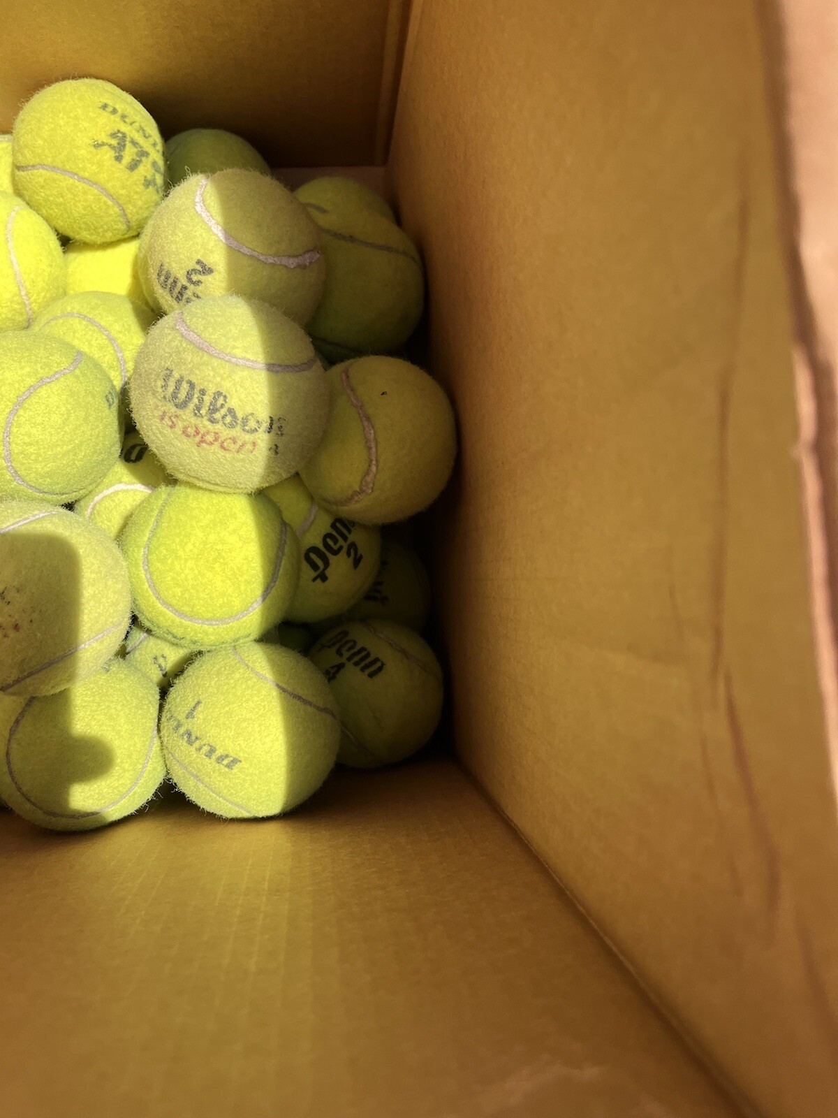 10 of Good Grade used Tennis Balls from Wilson, Dunlop, Penn, Head, etc Dog Toys