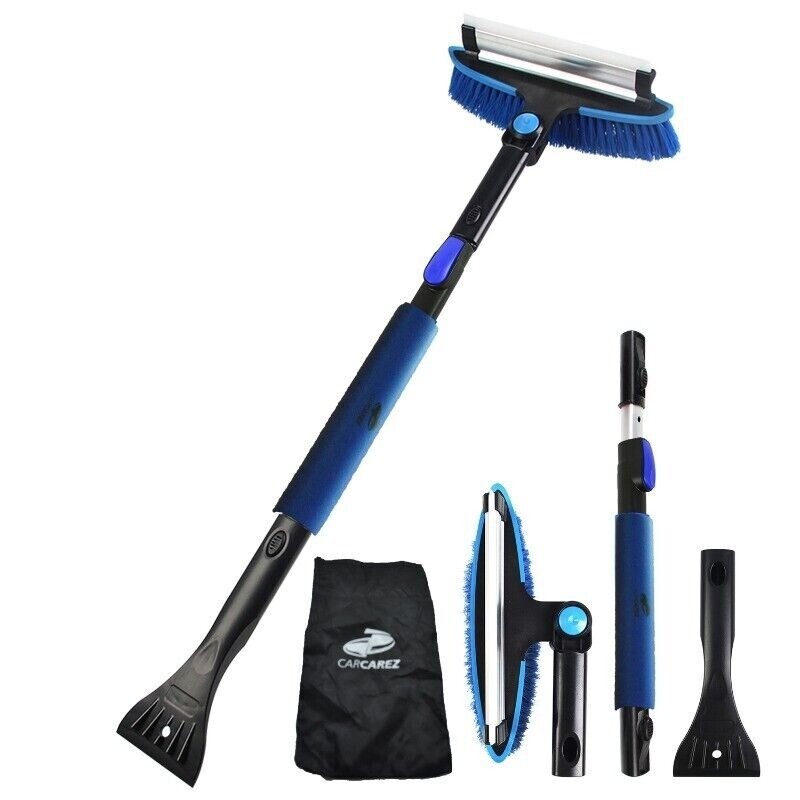 3-in-1 Snow Brush with Squeegee and Ice Scraper for Car Windshield and SUV