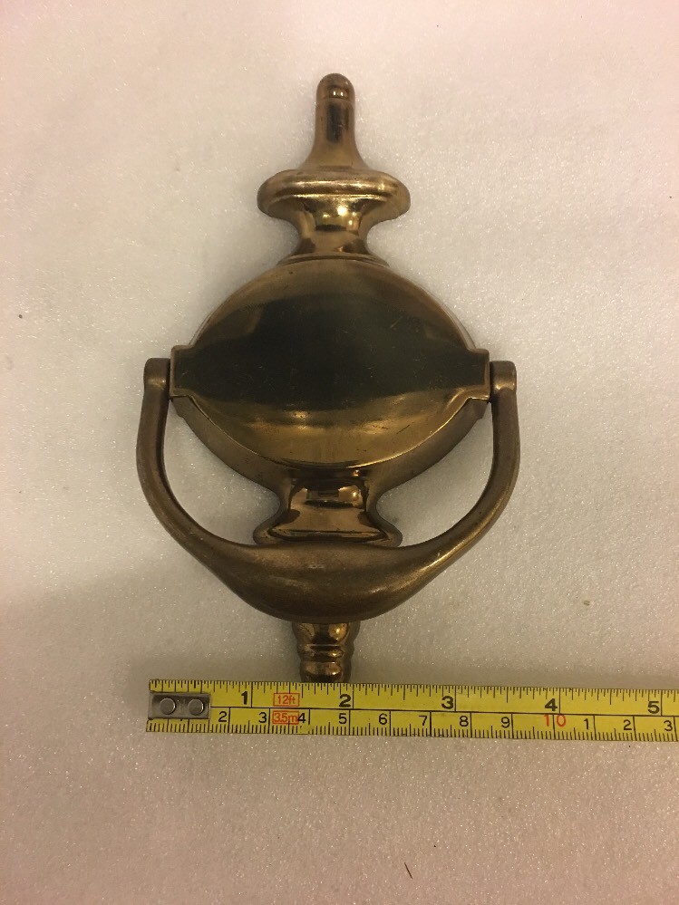 Antique Solid Brass Door Knocker 7"