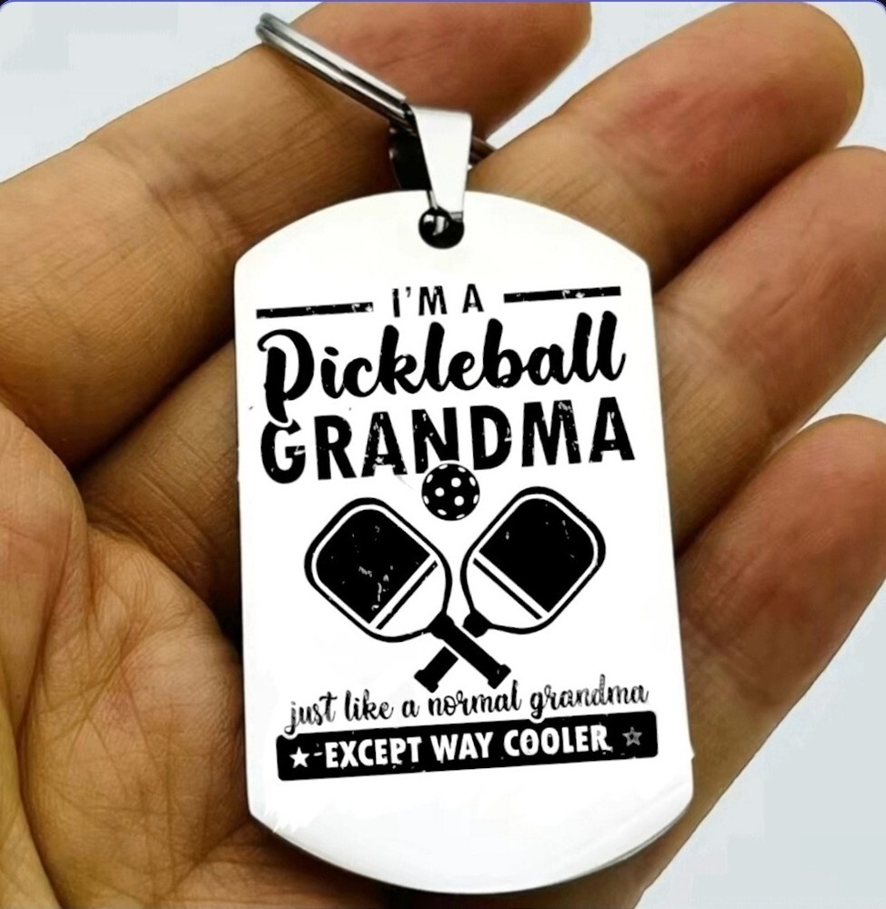 Pickleball Grandma Hot Keychain
