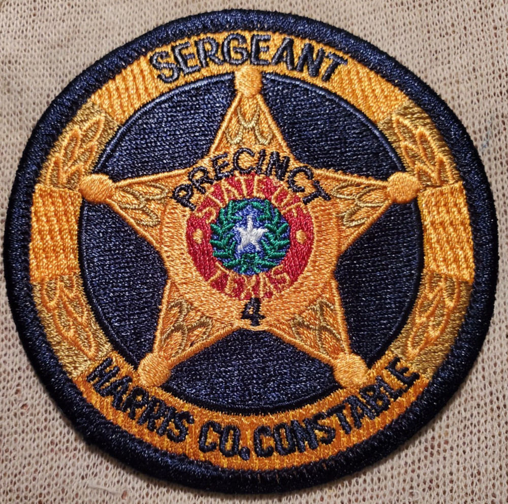 TX Harris County Texas Pct. 4 Sergeant Constable Patch (3In Diameter)