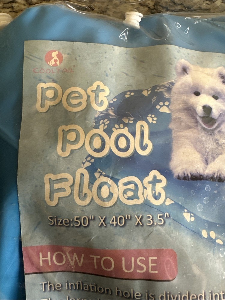 Pet Pool Float Paw Print 50”x40”x3.5”