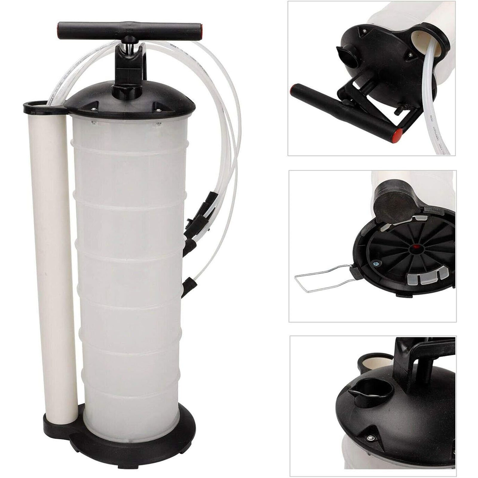 Manual 7 Liter Oil Fluid Changer Vacuum Extractor Pump Transfer Tank Remover