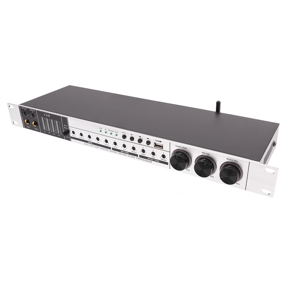 USB Audio Processor Mixer Professional Anti-howling Audio Processor w/ Bluetooth