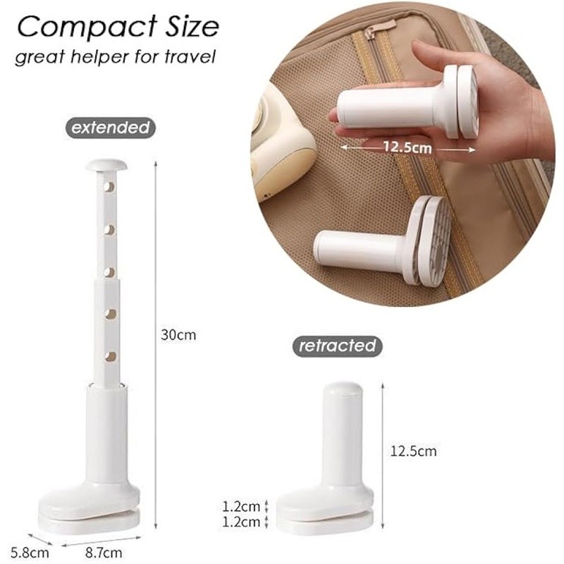 Compact Clip-on Portable Drying Rack Retractable Clothes Hanger Space Saving New