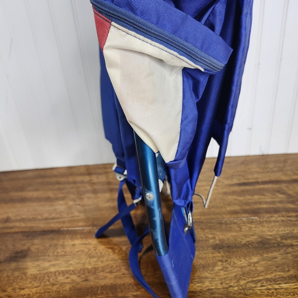 Vintage 1970ish RED, WHITE & BLUE EXTERNAL FRAME BACKPACK