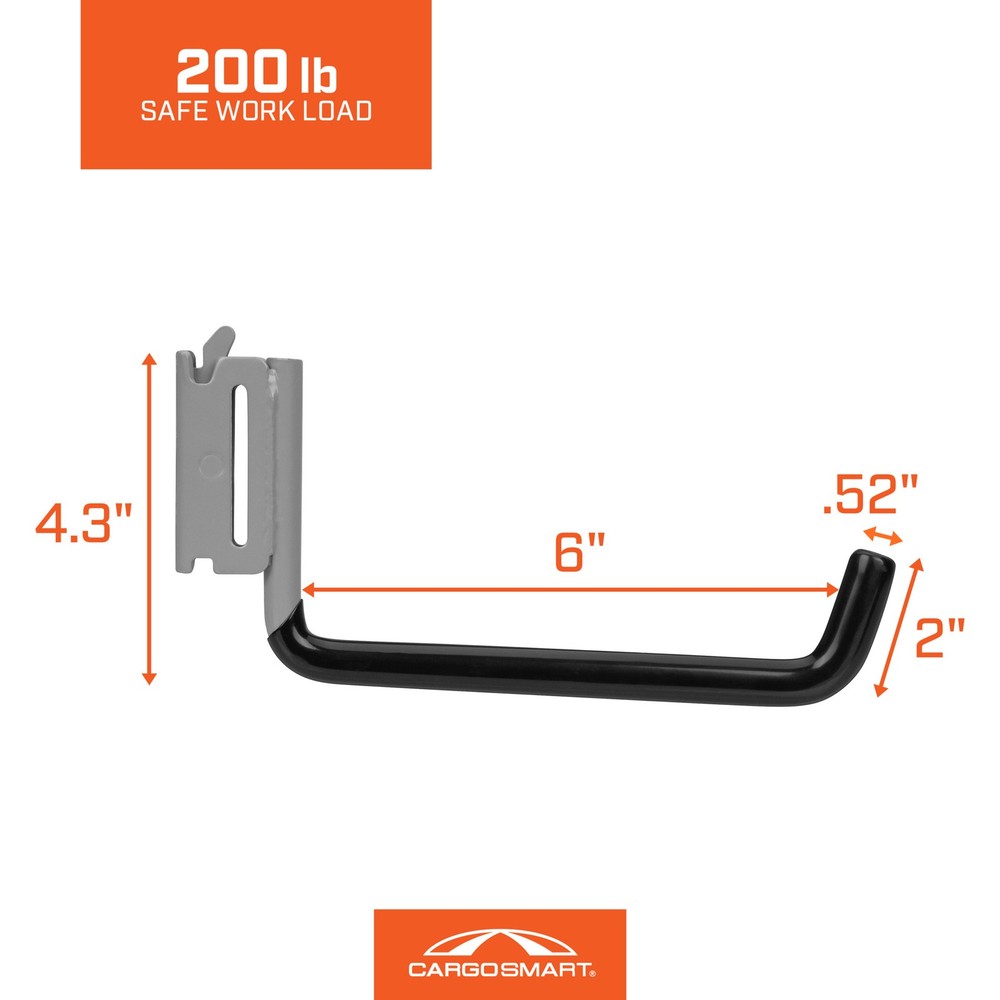 CargoSmart Large Flat Hook, For E-Track/X-Track, Model# 6545