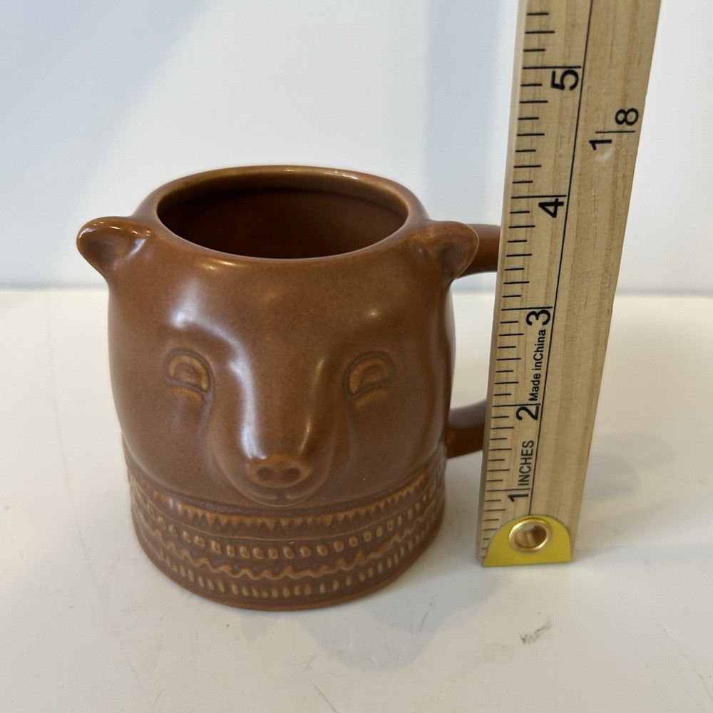 THRESHOLD BROWN BEAR SHAPED STONEWARE Coffee Cup / Mug