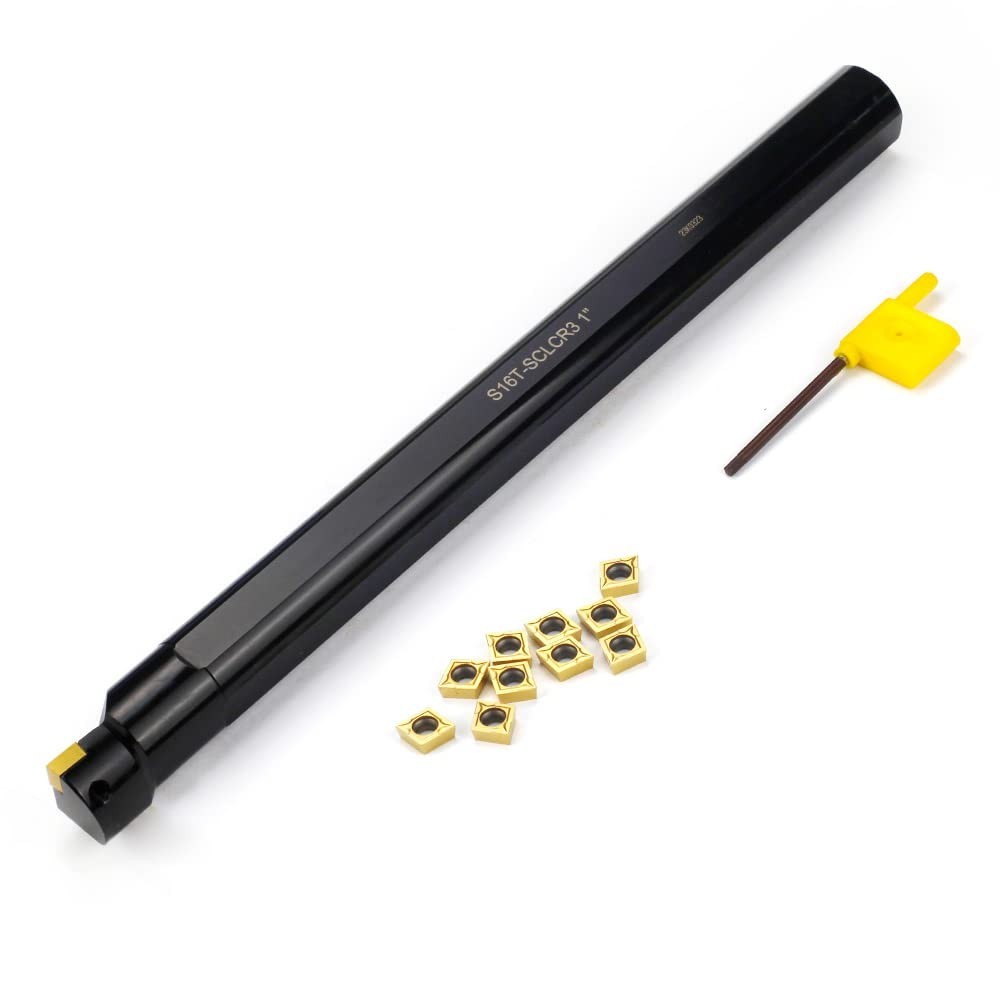 Indexable Boring Bar 1x12In Carbide Inserts for Internal Machining Tool