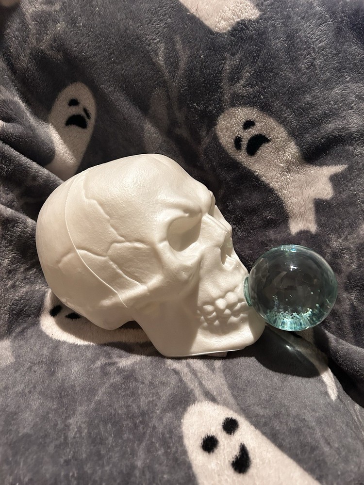 Skull Blowing Bubble Gum Snow Globe!