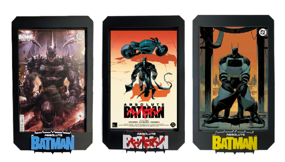 Wall Mount Display Frame for Toploader Comic Books - Absolute Batman, WE CUSTOM!