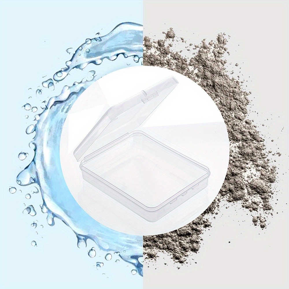 1set Transparent Polypropylene(PP) Bead Containers with Hinged Lids with Hinged