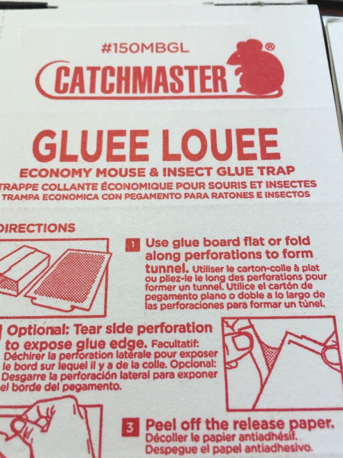 10x Catchmaster Gluee Louee Mouse Insect Glue Traps Boards. 10 Pack. Free Ship!