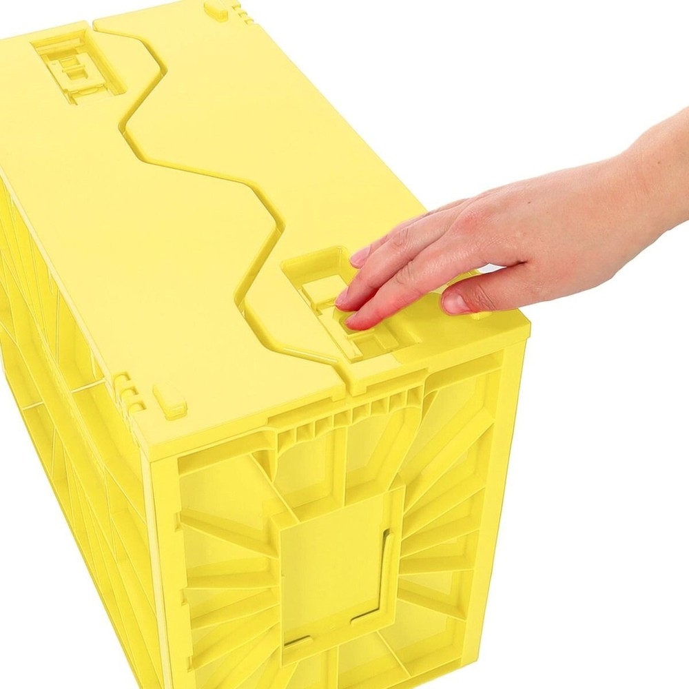 BCW Comic Book Bin Heavy Duty Plastic Box Stackable Holds 150 Bagged New Yellow