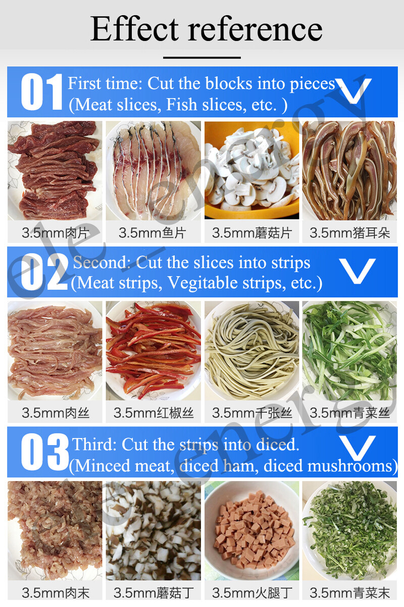 Commercial Meat Cutting Machine Stainless Steel Electric Meat Slicer Cutter 850w