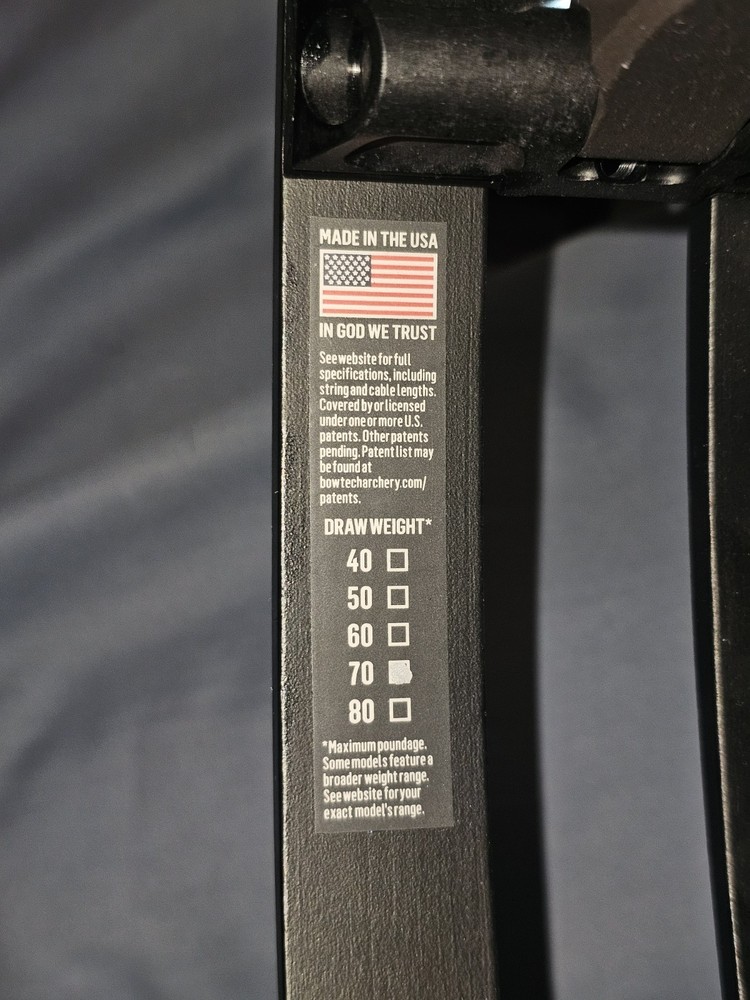 Bowtech Ascend RH 70LB Compound Bow